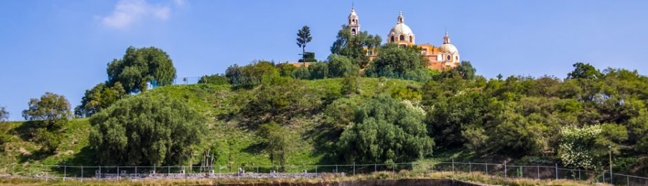 Panoramic view of Cholula, Puebla