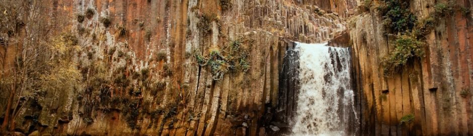Panoramic view of Basaltic Prisms Hidalgo