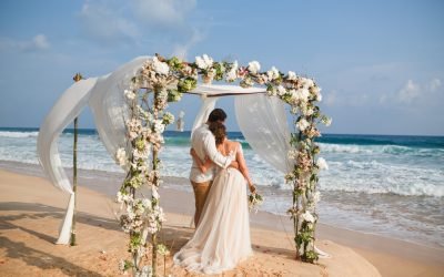 Boda pareja playera en Cancún